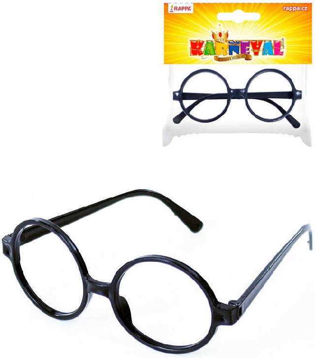 Čarodějnické kulaté brýle styl Harry Potter
