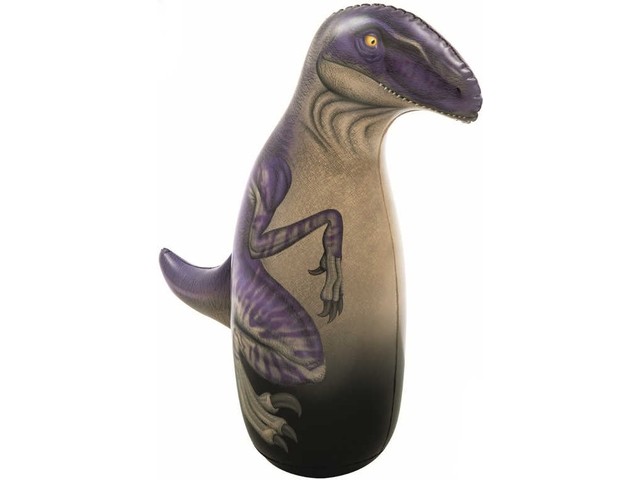 Dětský boxovací pytel dinosaurus 96cm Velociraptor vstávák
