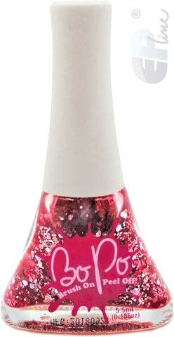 EP Line BO-PO Lak na nehty slupovací růžový se třpytkami Sparkles 5,5ml